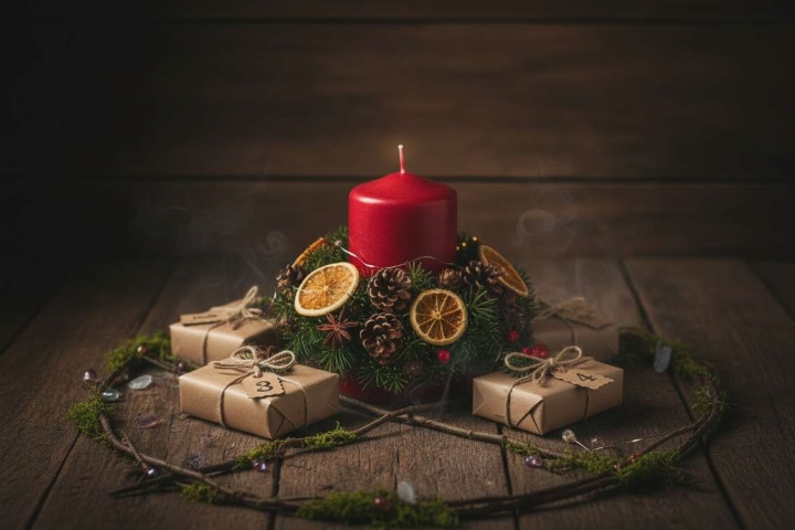 Adventskalender Adventskranz