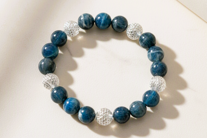 Heilstein Armband Sodalith und Bergkristall