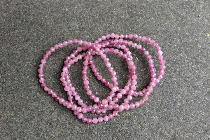 Turmalin Armband facettiert, rosa Turmalin